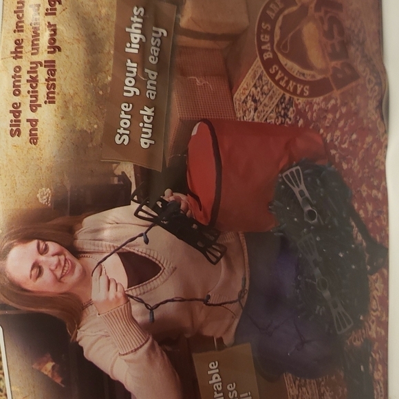 santa's Bag 3 Spool Light Winder Set 300ft 12"Diam x 14"h - Picture 4 of 8